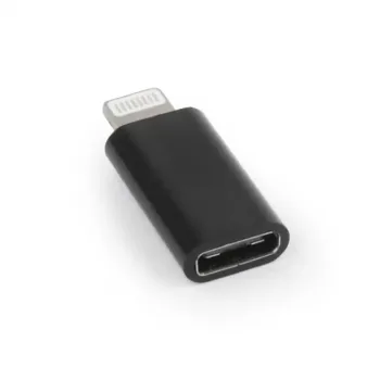 Gembird A-USB-CF8PM-01 adapteris USB tipo-C 8 kontaktų į iPhone juodas