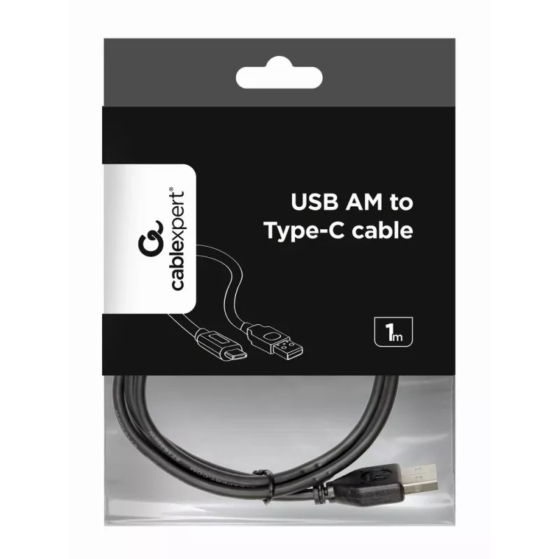 Gembird USB 2.0 A–B laidas 1 m, juodas