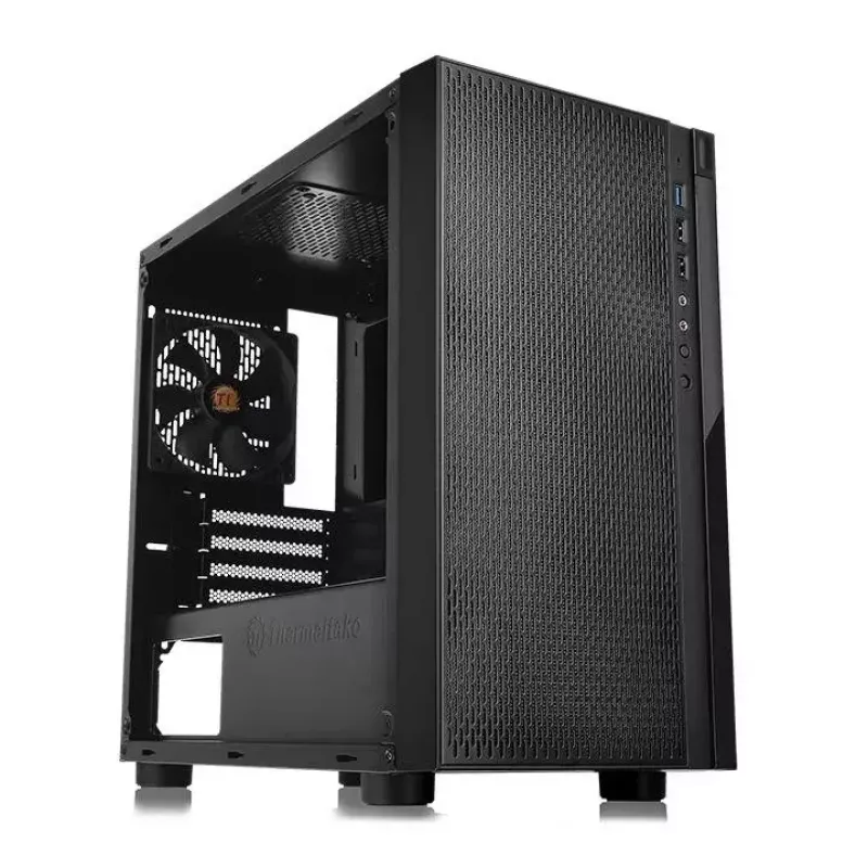 PC korpusas Thermaltake Versa H18 Micro Tower juodas