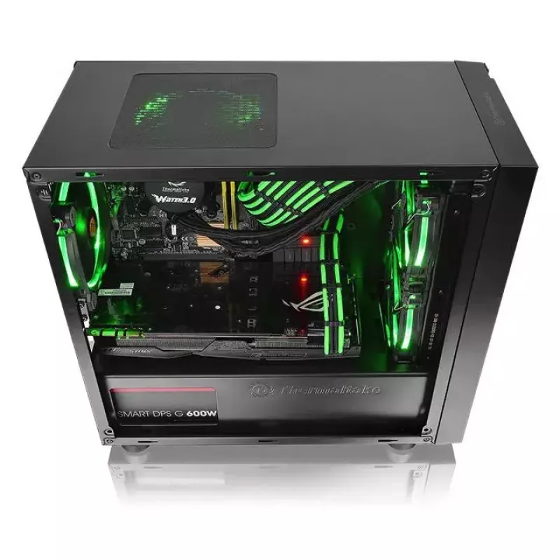 PC korpusas Thermaltake Versa H18 Micro Tower juodas