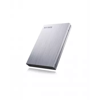 ICY BOX IB-241WP išorinis HDD/SSD dėklas, antracitas, sidabrinis, 2,5 colio