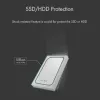 ICY BOX IB-241WP išorinis HDD/SSD dėklas, antracitas, sidabrinis, 2,5 colio