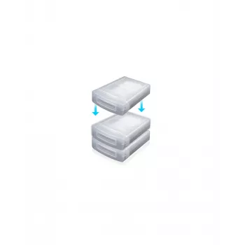 ICY BOX IB-AC602a Dėklas kietajam diskui, permatomas plastikinis