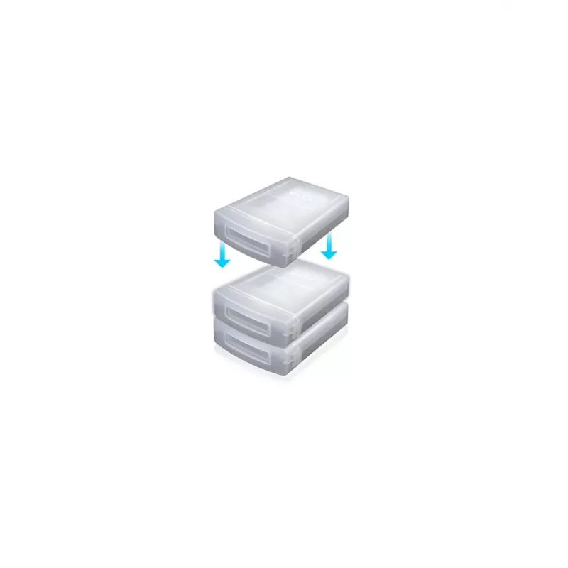 ICY BOX IB-AC602a Dėklas kietajam diskui, permatomas plastikinis