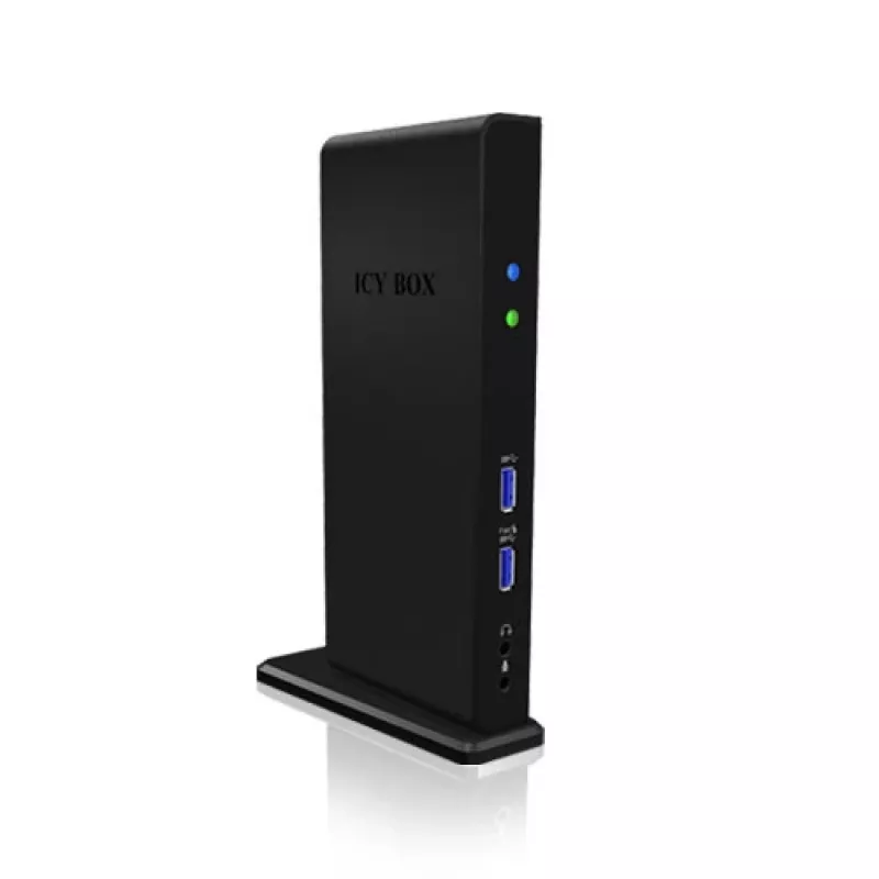 ICY BOX IB-DK2241AC USB 3.2 Gen 1 (3.1 Gen 1) Type-A juodas dokas