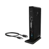 ICY BOX IB-DK2241AC USB 3.2 Gen 1 (3.1 Gen 1) Type-A juodas dokas