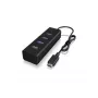 ICY BOX IB-HUB1409-C3 USB 3.2 Gen 1 (3.1 Gen 1) Type-C 5000 Mbit/s Juodas