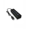 ICY BOX IB-HUB1409-C3 USB 3.2 Gen 1 (3.1 Gen 1) Type-C 5000 Mbit/s Juodas