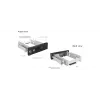 ICY BOX IB-168SK-B 13.3 cm (5.25 colio) laikiklio plokštė, juoda