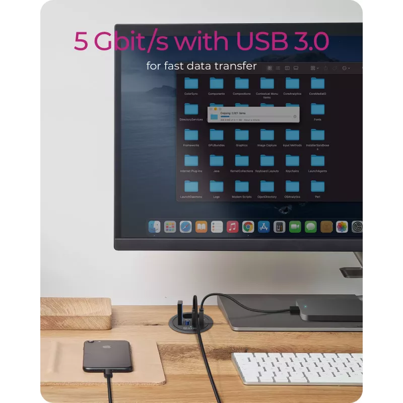 ICY BOX IB-HUB1403 USB 3.2 Gen 1 (3.1 Gen 1) Type-A 5000 Mbit/s Juodas