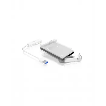 ICY BOX IB-AC703-U3 Išorinis HDD/SSD korpusas Baltas 2.5 colio