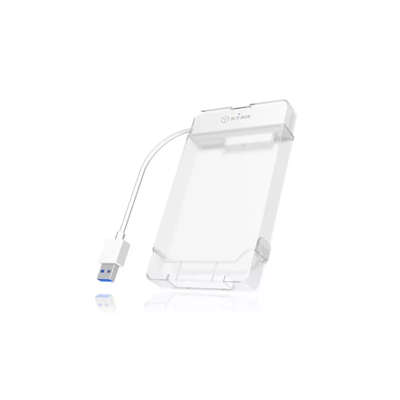 ICY BOX IB-AC703-U3 Išorinis HDD/SSD korpusas Baltas 2.5 colio