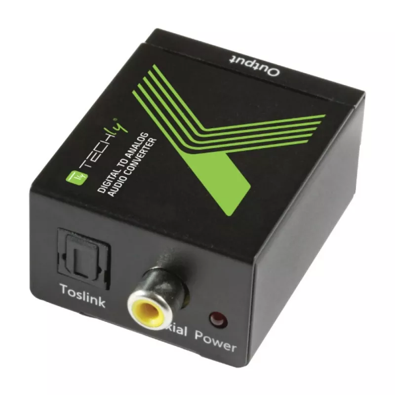 Techly IDATA SPDIF-3 garso keitiklis iš SPDIF skaitmeninio į analoginį RCA