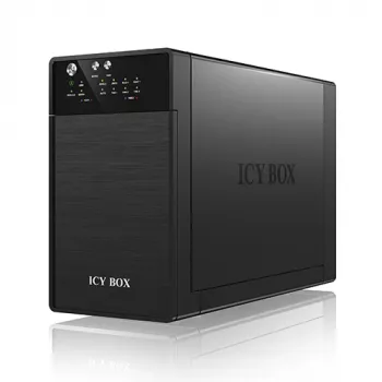 ICY BOX IB-RD3620SU3 diskų masyvas 0 TB stalinis juodas