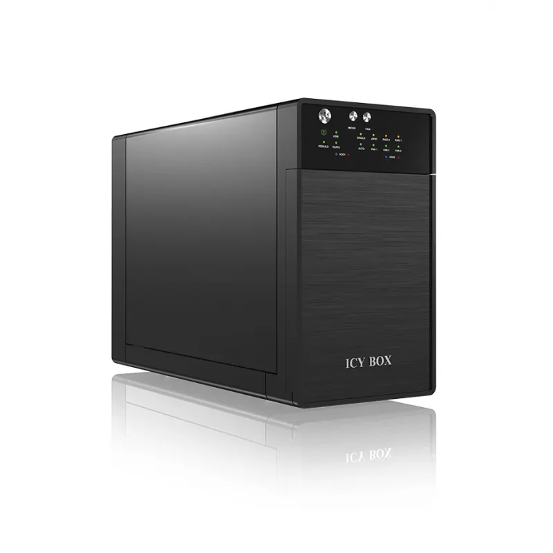 ICY BOX IB-RD3620SU3 diskų masyvas 0 TB stalinis juodas