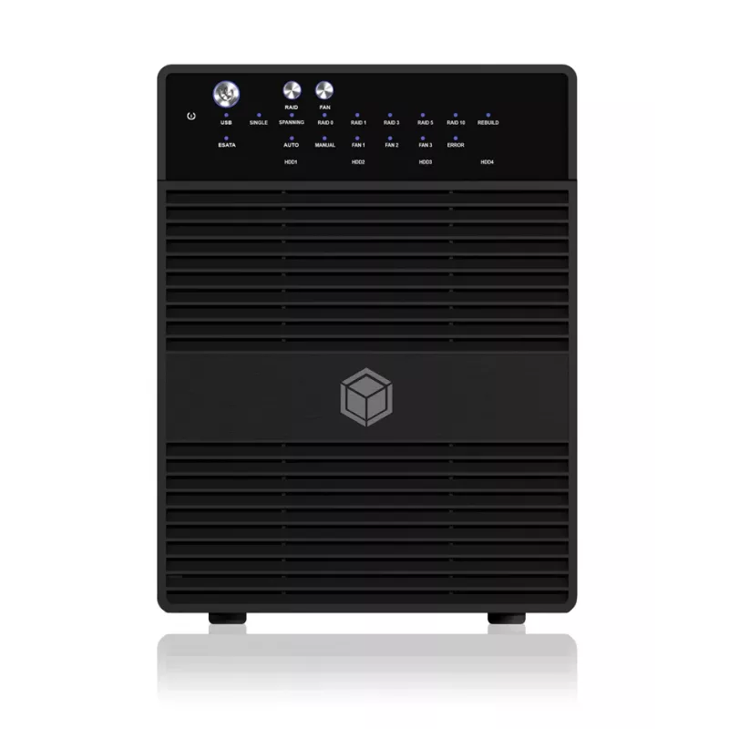 ICY BOX IB-RD3640SU3 HDD dėklas Juodas 3.5 colio