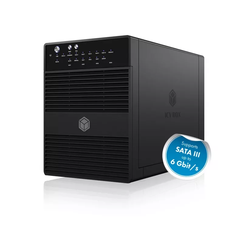 ICY BOX IB-RD3640SU3 HDD dėklas Juodas 3.5 colio