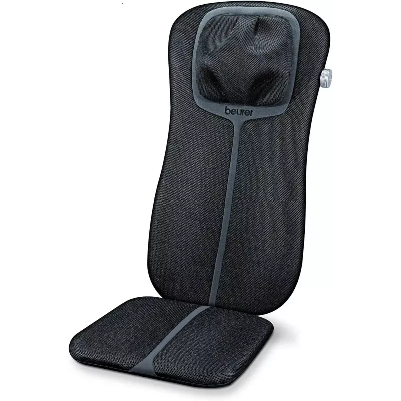 Masažinis užvalkalas kėdei Beurer MG 254 – shiatsu nugaros ir kaklo masažuoklis su šildymo funkcija, juodos spalvos, 5,4 kg