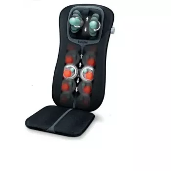Masažinis užvalkalas kėdei Beurer MG 254 – shiatsu nugaros ir kaklo masažuoklis su šildymo funkcija, juodos spalvos, 5,4 kg