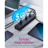 ICY BOX IB-AC6113 USB 3.2 Gen 1 (3.1 Gen 1) Type-B 5000 Mbit/s Juodas