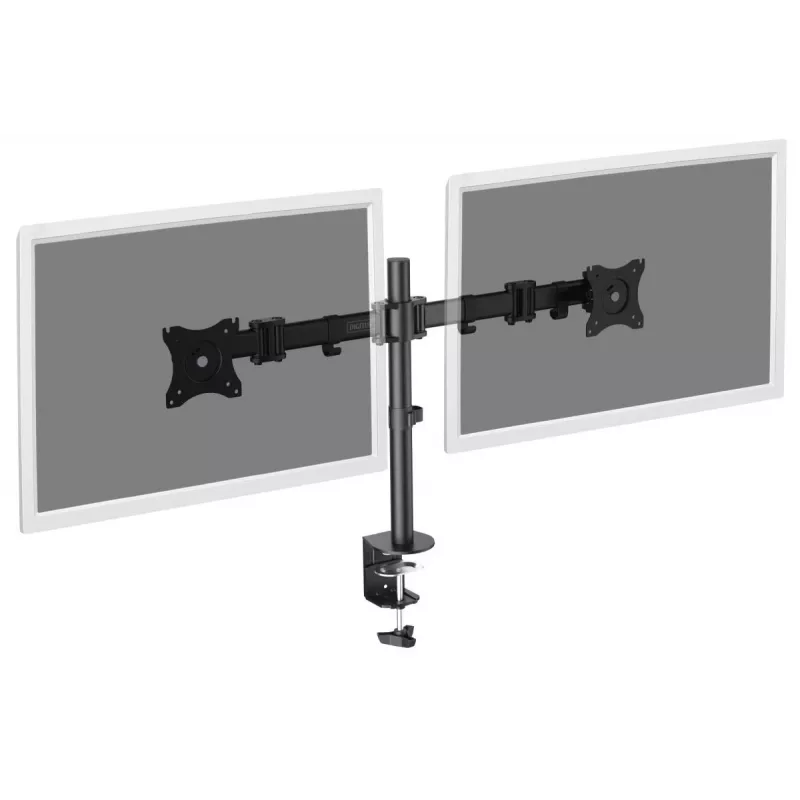 DIGITUS Dvigubas monitoriaus stovas su spaustuvu iki 70 cm (27 colių) (DA-90349)