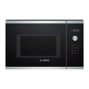 Kombinuota mikrobangų krosnelė Bosch Serie 6 BEL554MS0 – įmontuojama, 900 W, 25 L, kvarcinis grilis, konvekcija, nerūdijantis plienas