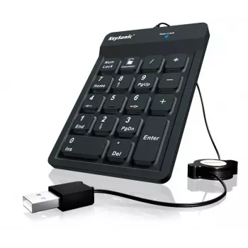 KeySonic ACK-118BK skaitmeninis klaviatūros blokas USB juodas