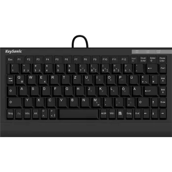 KeySonic ACK-595C+ (US) klaviatūra USB QWERTY JAV anglų juoda