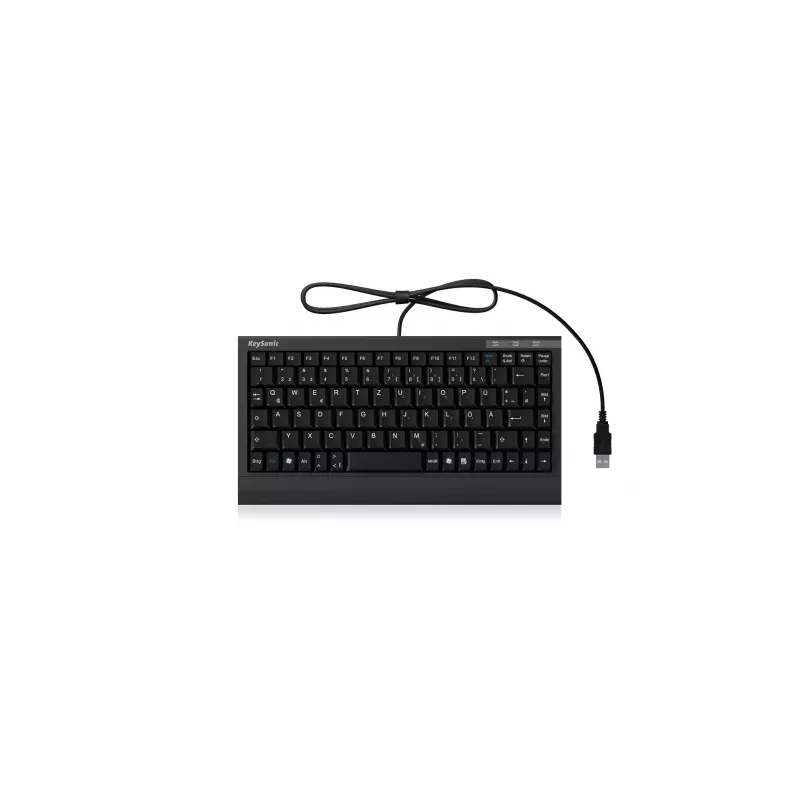 KeySonic ACK-595C+ (US) klaviatūra USB QWERTY JAV anglų juoda