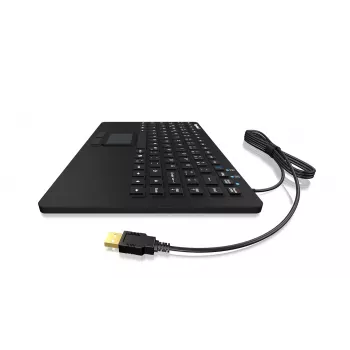 KeySonic KSK-5230 IN (US) klaviatūra, biuro, USB, QWERTY, JAV anglų, juoda