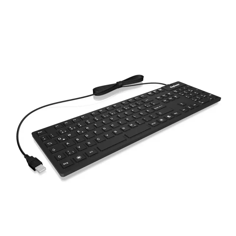 KeySonic KSK-8030 IN (US) klaviatūra pramoninei aplinkai USB QWERTY JAV anglų juoda