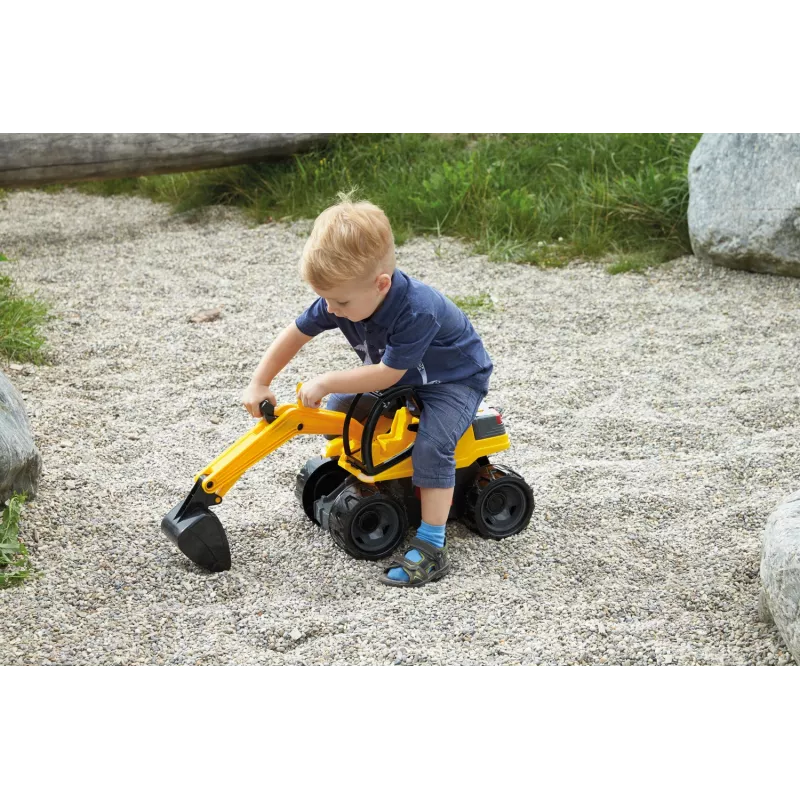 Lena GIGA TRUCKS Ekskavatorius Pro, juodas/geltonas, nuo 3 metų
