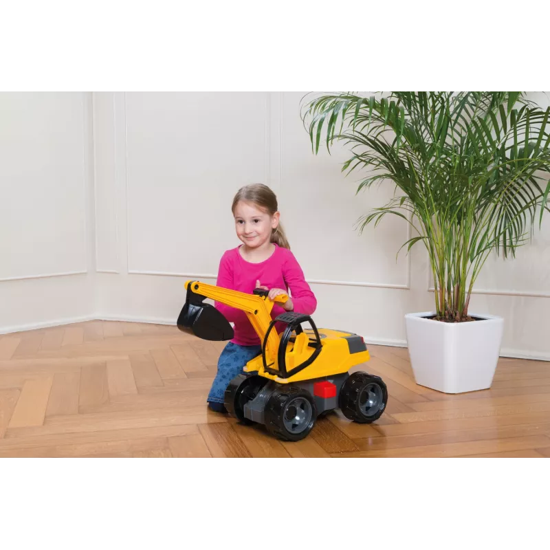 Lena GIGA TRUCKS Ekskavatorius Pro, juodas/geltonas, nuo 3 metų