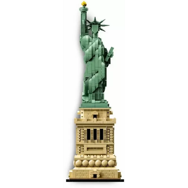 LEGO Architecture Statue of Liberty 21042 statybos rinkinys – 1 685 detalių, detalus Laisvės statulos modelis