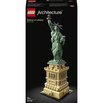 LEGO Architecture Statue of Liberty 21042 statybos rinkinys – 1 685 detalių, detalus Laisvės statulos modelis