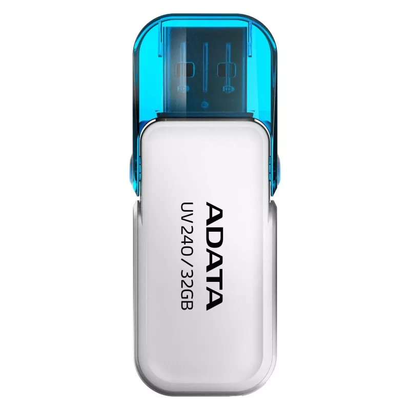 USB atmintukas ADATA UV240 32 GB USB Type-A 2.0, baltas, su užverčiamu dangteliu