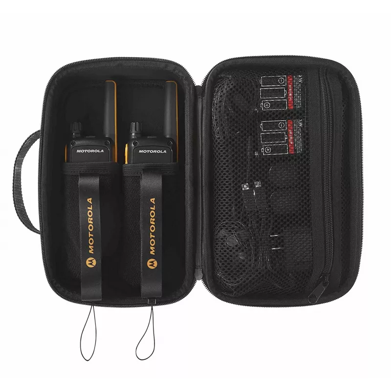 Motorola Talkabout T82 Extreme Twin Pack – nešiojami racijos, 16 kanalų, juoda, oranžinė