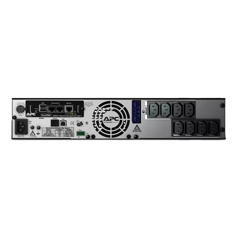 APC Smart-UPS X SMX750INC - 750VA, 8x C13 išėjimai, USB, praplečiamas veikimo laikas, tinklo valdymo kortelė