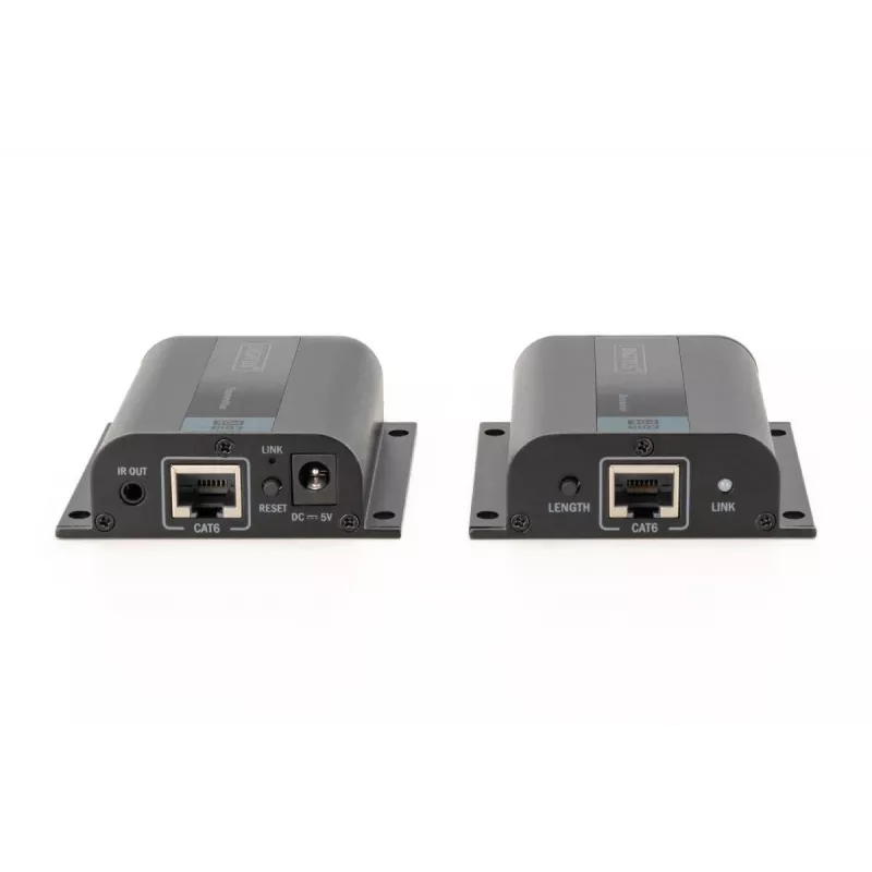 DIGITUS HDMI prailgintuvų rinkinys, 50 m per tinklo kabelį (CAT6/6a/7), EDID, 1x HDMI loop out, FHD 1080p