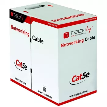 Techly ITP8-FLU-0305 tinklo kabelis pilka 305 m Cat5e U/UTP (UTP)