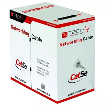 Techly ITP8-FLU-0305 tinklo kabelis pilka 305 m Cat5e U/UTP (UTP)