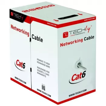 Techly ITP9-FLU-0305 tinklo kabelis pilkas 305 m Cat6 U/UTP (UTP)