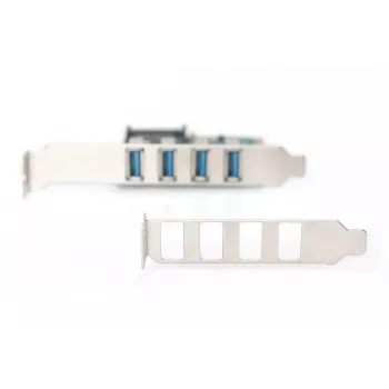 DIGITUS USB 3.0, 4 prievadų, PCI-E papildymo kortelė, 4 prievadai A/F išoriniai, VL805 lustas