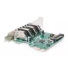 DIGITUS USB 3.0, 4 prievadų, PCI-E papildymo kortelė, 4 prievadai A/F išoriniai, VL805 lustas