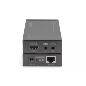 DIGITUS 4K HDMI prailgintuvo rinkinys, HDBaseT 70 m per tinklo kabelį (Cat 5E, 6, 7) UHD 4K2K/30 Hz