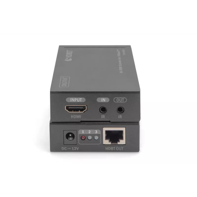 DIGITUS 4K HDMI prailgintuvo rinkinys, HDBaseT 70 m per tinklo kabelį (Cat 5E, 6, 7) UHD 4K2K/30 Hz
