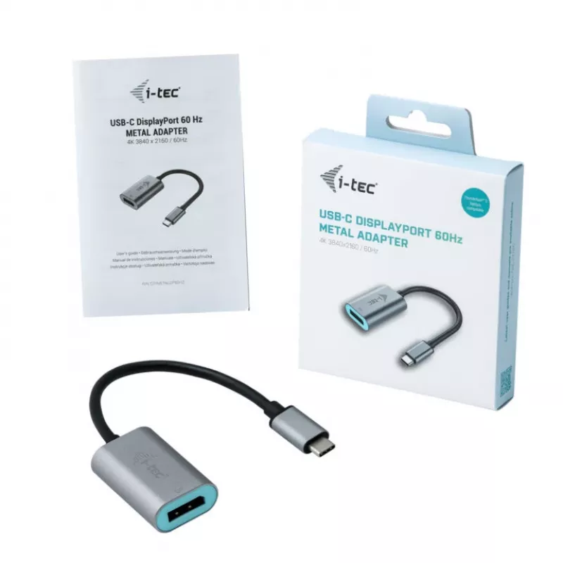 i-tec Metal USB-C DisplayPort adapteris 4K/60Hz