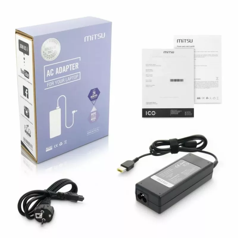 Maitinimo adapteris MITSU, skirta Lenovo, 20V 4.5A, modelis 5ZM041