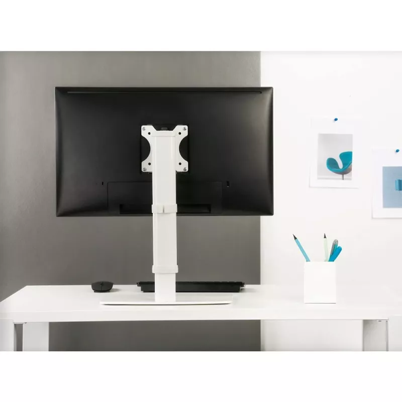 Techly ICA-LCD 260 monitor stovas 68.6 cm (27 col.) stalas Baltas