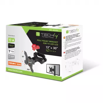 Techly ICALCD100BK stalo laikiklis monitoriui juodas